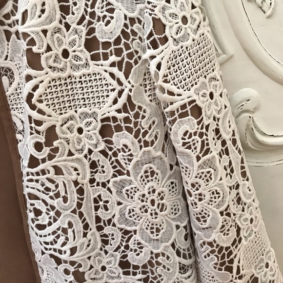 Chico’s Faux Suede & Lace Jacket, Chico’s Size 0 - Picture 4 of 8